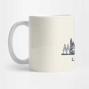 Leipzig Skyline Emblem, detailed Mug